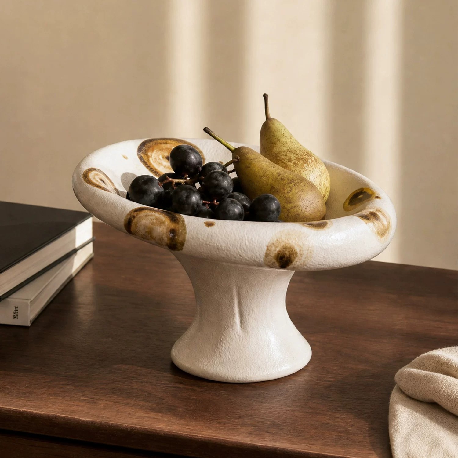 Home Decor Exhibition - وعاء فاكهة سيراميك إسكندنافي إبداعي على
