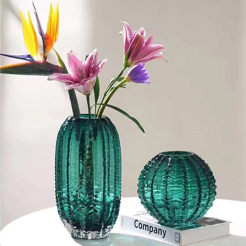 Glass Vase Nordic - مزهرية زجاجية على شكل صبار بتصميم