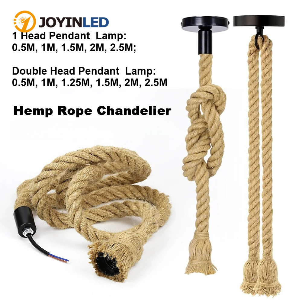Rope Light Decoration - مصباح معلق من الحبل القنبي بتصميم