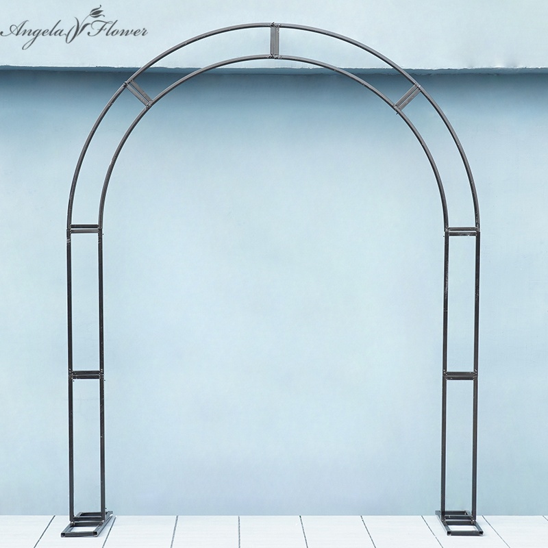 Home Decor Event - إطار زهور معدني أسود ثابت مزدوج