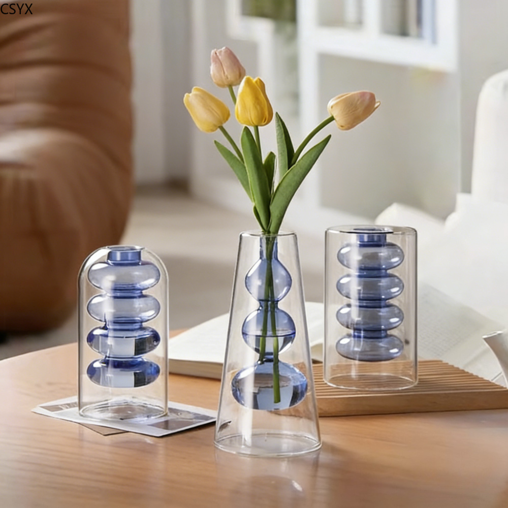مزهرية زجاجية إبداعية ملونة بط - مراجعة Glass Vase Nordic وسعره