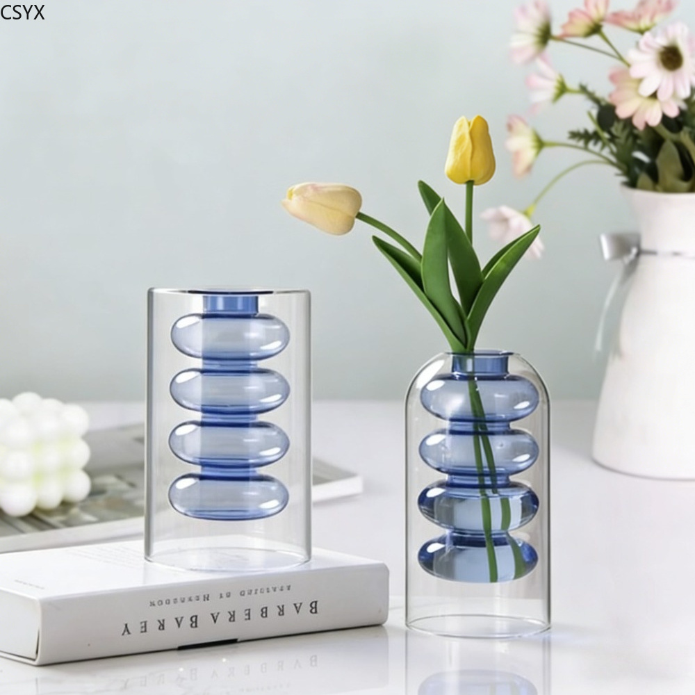 مزهرية زجاجية إبداعية ملونة بط - مراجعة Glass Vase Nordic وسعره