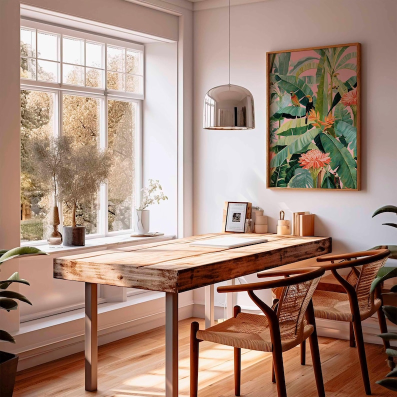 لوحة قماشية استوائية عتيقة الط - مراجعة Home Decor Trends وسعره