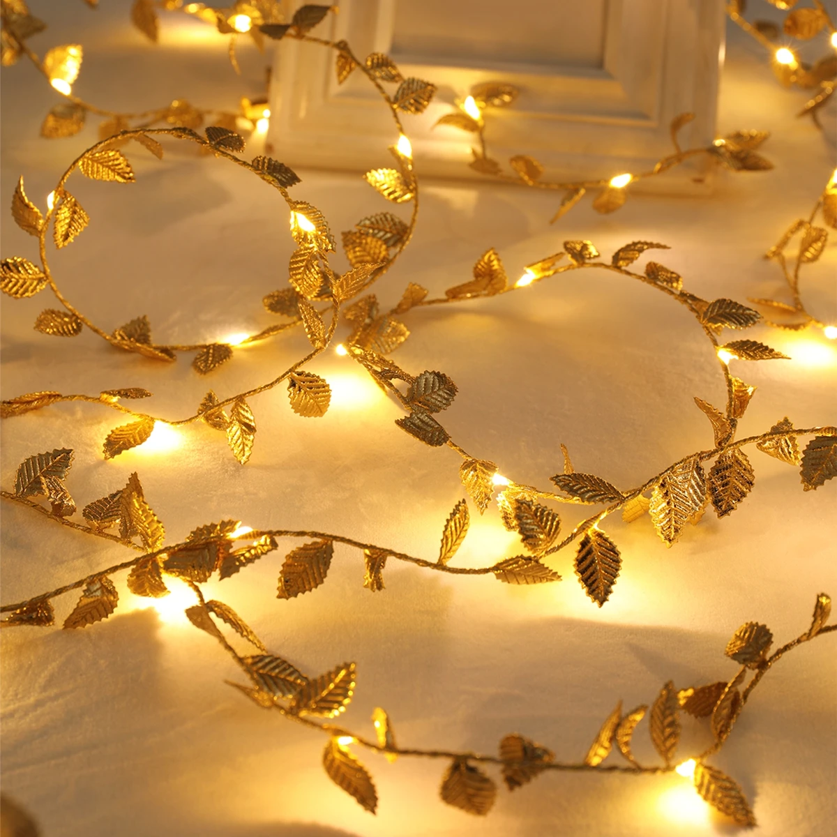 ضوء خرافي بأوراق صغيرة ذهبية و - مراجعة Rope Light Decoration وسعره