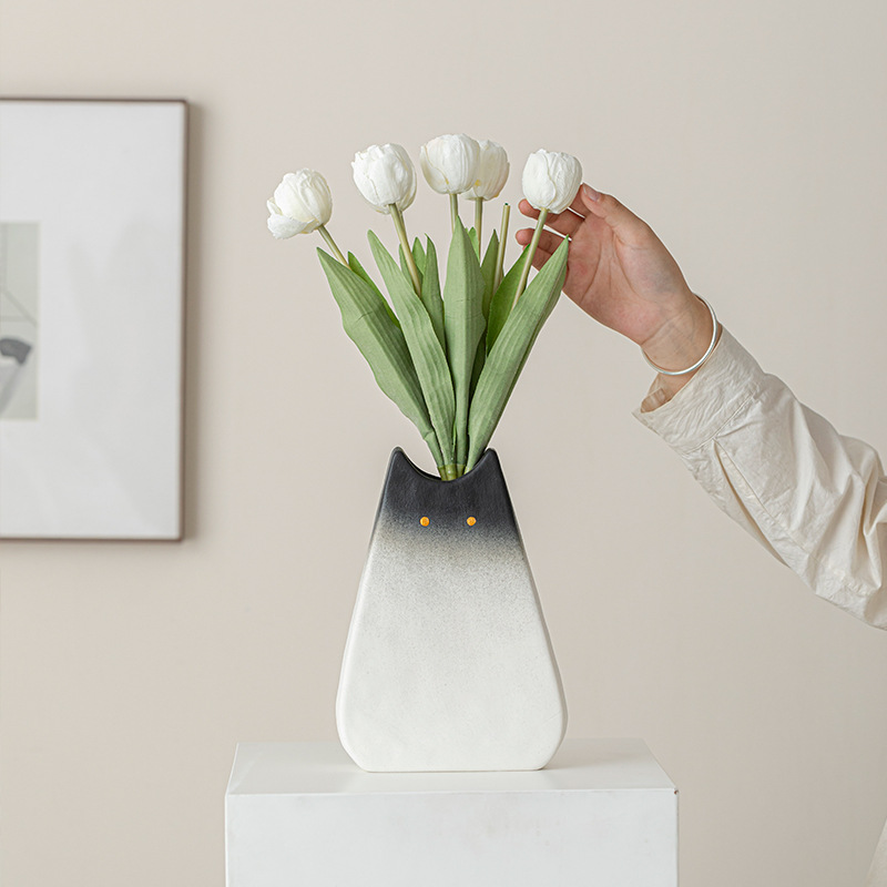 مزهرية سيراميك على شكل قطة لطي - مراجعة Glass Vase Nordic وسعره