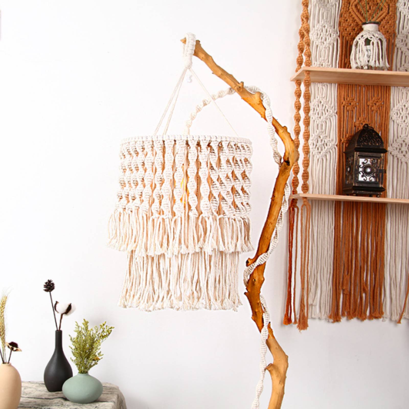 مصباح مغربي بشرّابات، تصميم عر - مراجعة Rope Light Decoration وسعره