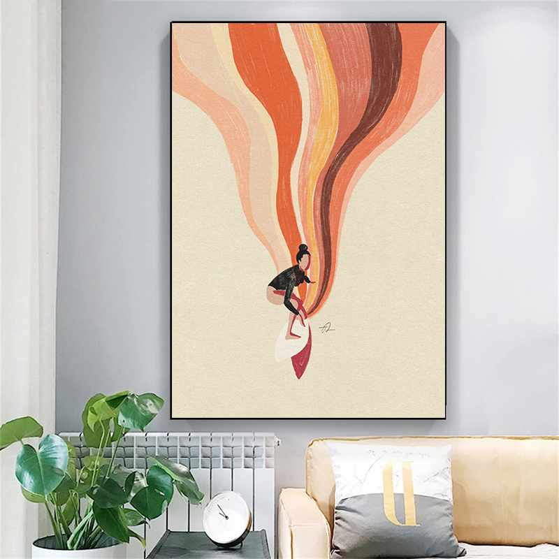 لوحة فنية نورديكية بسيطة مطبوع - مراجعة Home Decor Trends وسعره
