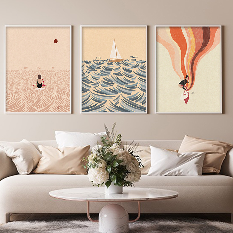 لوحة فنية نورديكية بسيطة مطبوع - مراجعة Home Decor Trends وسعره