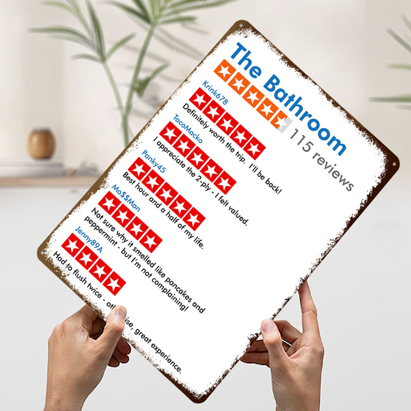 ملصق مطبوع بتصاميم مراجعة مضحك - مراجعة Review Home Decor وسعره