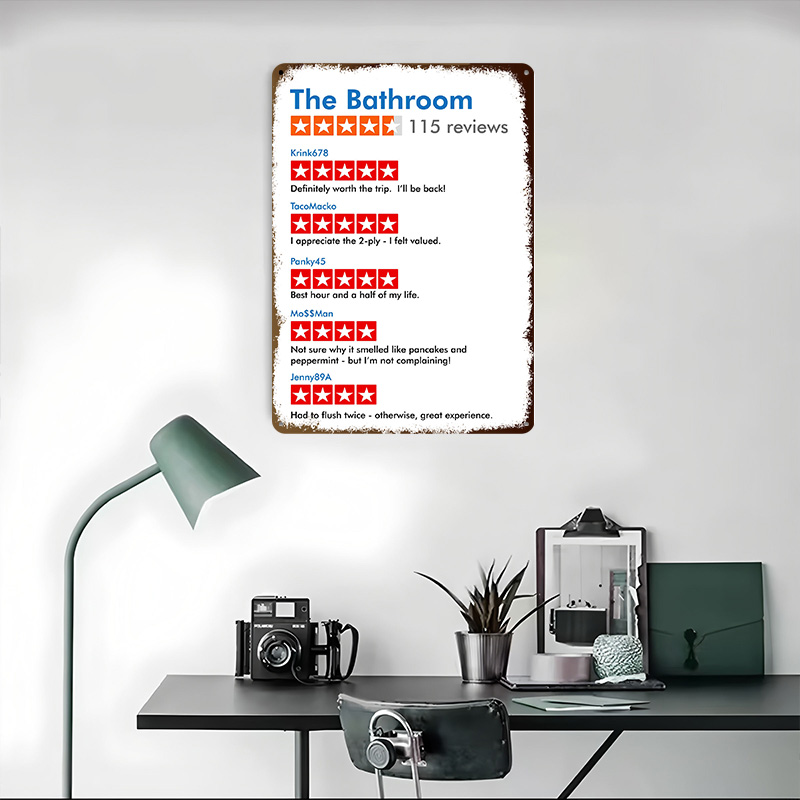ملصق مطبوع بتصاميم مراجعة مضحك - مراجعة Review Home Decor وسعره