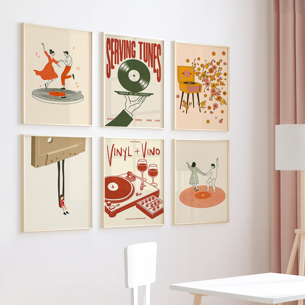 لوحة قماشية موسيقية عتيقة الطر - مراجعة Home Decor Trends وسعره