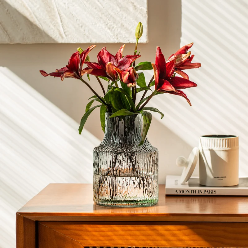مزهرية على شكل زهرة لغرفة المع - مراجعة Glass Vase Nordic وسعره