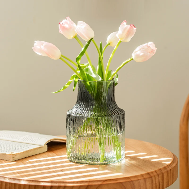 مزهرية على شكل زهرة لغرفة المع - مراجعة Glass Vase Nordic وسعره