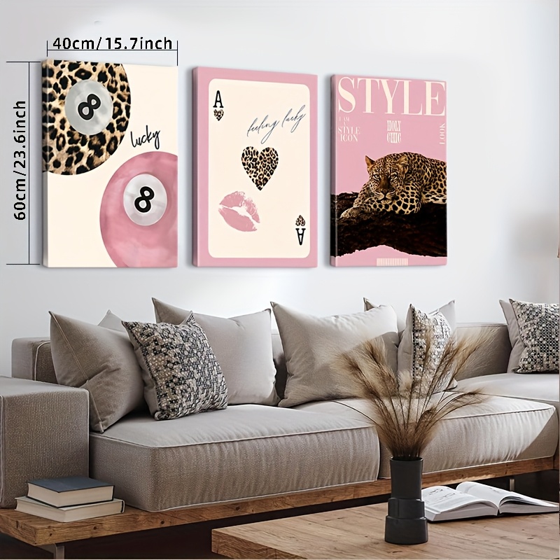 3 قطع من لوحات الفن الجداري ال - مراجعة Home Decor Trends وسعره