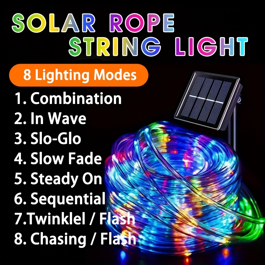 أضواء حبلية LED تعمل بالطاقة ا - مراجعة Rope Light Decoration وسعره