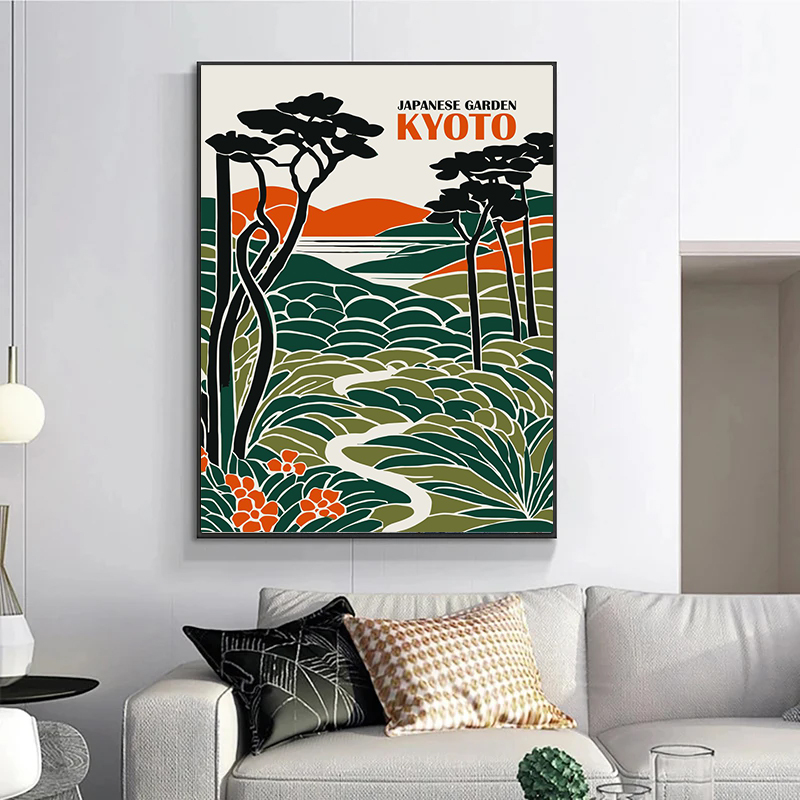 لوحات وطباعات فنية يابانية تقل - مراجعة Home Decor Exhibition وسعره