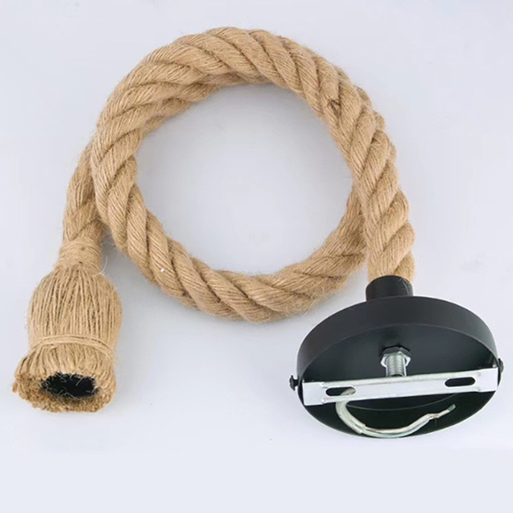 مصباح معلق من الحبل القنبي بتص - مراجعة Rope Light Decoration وسعره
