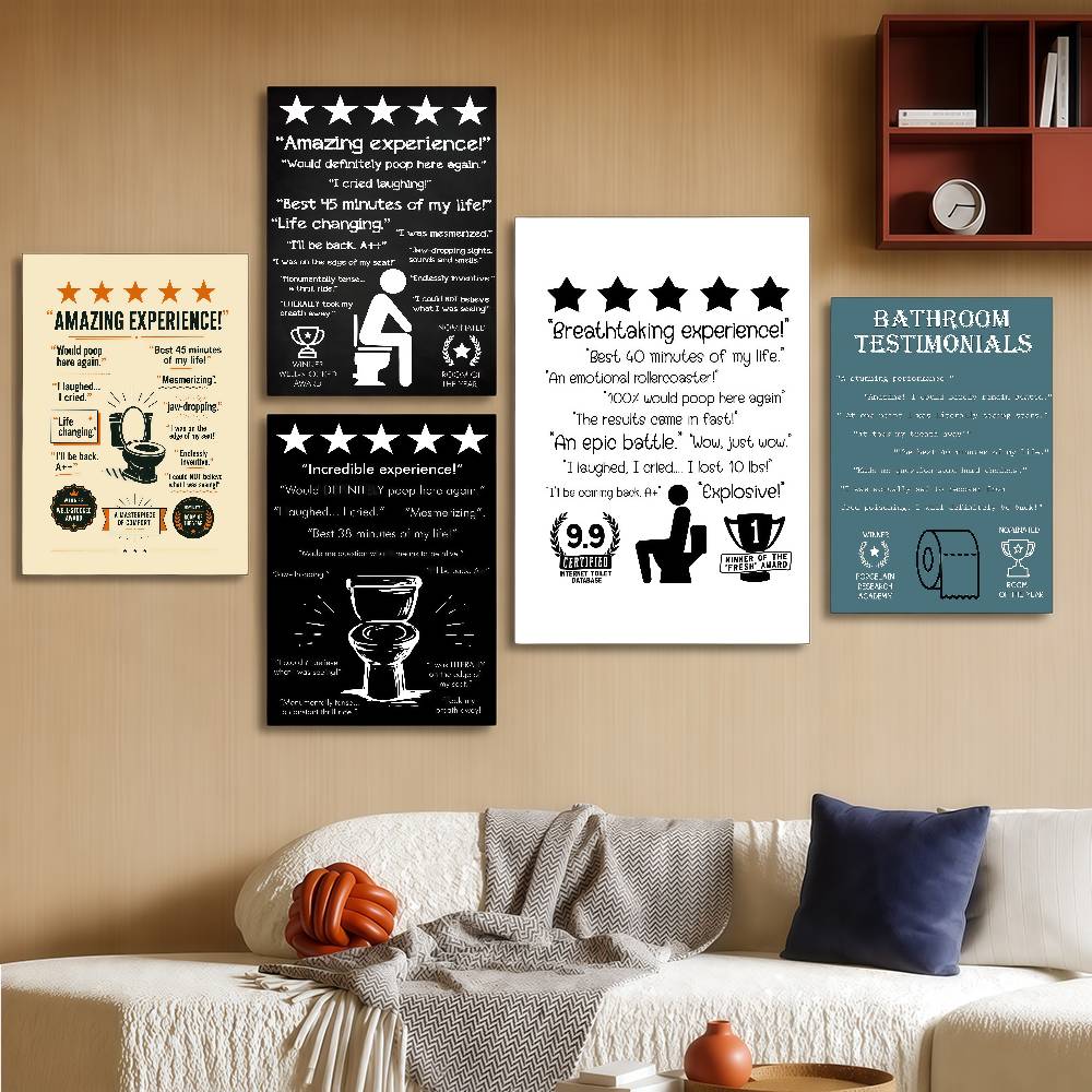 ملصق فني جداري مضحك لشهادات اس - مراجعة Review Home Decor وسعره